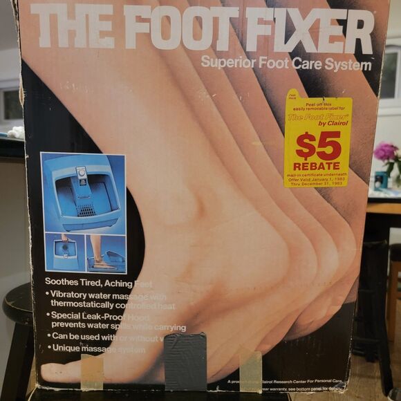 EUC Vintage 1981 Clairol The Foot Fixer Foot Spa W/ Vibrating/Massage/Heat WORKS - Picture 12 of 16